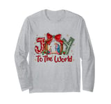 Joy To The World Baby Jesus In the Manger Christmas Long Sleeve T-Shirt