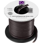 TRU COMPONENTS TC-7572816 Flätad kabel 0.75 mm² Brun 20