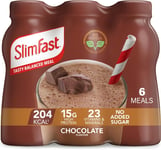 SlimFast Shake Multipack, Chocolate, 6 x 325 ml, Packaging May Vary