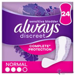 1x Always Discreet Panty Liners for Light Bladder Weakness - Pack of 24