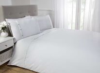 Rapport Home 5th Avenue Single Duvet Cover Set, White Bedding Set