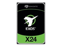 Seagate Exos X24 ST16000NM001H - Disque dur - Enterprise - chiffré - 16 To - interne - 3.5" - SATA 6Gb/s - 7200 tours/min - mémoire tampon : 512 Mo - Self-Encrypting Drive (SED)