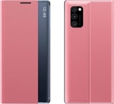 Nytt Sleep Case Flip Cover Med Ståfunktion Xiaomi Redmi Note 11T 5G / Redmi Note 11S 5G / Poco M4 Pro 5G Rosa