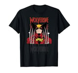 Marvel X-Men Wolverine Gradient Text Portrait T-Shirt