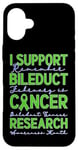 Coque pour iPhone 16 Plus Je Soutiens La Recherche Sur Le Cancer Des Canaux Biliaires