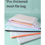 12 PièCes A4 Portefeuilles Plastique à Fermeture éClair A4 à Fermeture éClair Dossiers Documents Fichiers à Fermeture éClair en Pochette Rangement Voyage éTanche