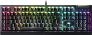 BlackWidow V4 X - Clavier Gaming Mécanique Chroma RGB (Switchs Mécaniques Verts, 6 Touches Macros Dédiées, Touches ABS à Double Injection) FR-Layout | Noir