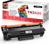 TN2420 Toner compatible Brother TN-2420 TN-2410 pour Brother MFC-L2710DW MFC-L2710DN MFC L2710DW MFC L2710DN HL-L2350DW HL-L2375DW DCP-L2530DW (1 noir)