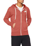 Nike Men Sportswear Heritage Fleece Full-Zip Hoodie - Firewood Orange/Heather/Sail, Small