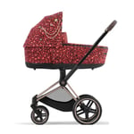 Cybex, Priam Lux R, Rosenrot Red inkl Understell, Rosegold - Utstillingsmodell