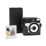 Instax SQ6 Accessory Pack Containing, Ready-to-Take Camera Case, 80 Image Photo Album, Magnetic Photo Display Block, Black