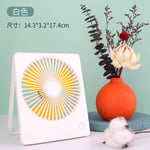 whmyz Desktop hanging folding small fan home office portable usb rechargeable portable mini fan factory-white_Standard