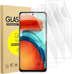 3 Pièces Protecteur D'écran Xiaomi Redmi Note 10 Pro, [Non Verre] Hd Clair Film De Protection En Tpu Flexible Pour Redmi Note 10 Pro / 10 Pro Max, Compatible Avec Lecteur D`Empreinte