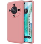 Ultra Soft Liquid Silicone Case for Huawei Honor Magic 6 Lite 5G Pink