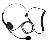 Toolstar Casque téléphonique mono RJ11 avec microphone antibruit et microphone