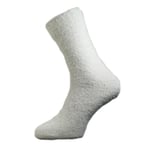 Men's Bed Socks Super Soft Wool Blend UK Size 7-11 Plain Cream Unisex Warm Gift