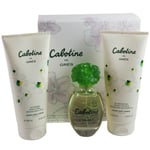 Cabotine by Gres for Women Set - EDT Spray 3.4oz + BL 6.6oz + SG 6.6oz New