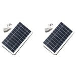 2X 5V Haute Puissance USB Panneau Solaire Extérieur étanche Randonnée Camping Cellules Portables Batterie Chargeur pour Téléphone Portable