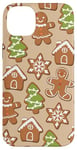 iPhone 14 Plus Christmas Gingerbread Men - Gingerbread House Pattern Case