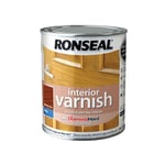 Ronseal 36836 Interior Varnish Quick Dry Satin Medium Oak 750ml