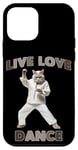 Coque pour iPhone 12 mini Live Love Dance Cat Enthusiast Expression