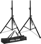 Vocal Star High Quality PA Speaker Tripod Stands kit inc Stand Bag Disco DJ