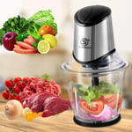 Mini Chopper Meat Grinder Mincer Glass Bowl Mixer Electric Processor Blender XL