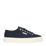 Superga 2740 Platform Cotton WoMens Navy Trainers - Marine Canvas (archived) - Size UK 7