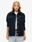 Superdry Organic Cotton Corduroy Chore Jacket, Eclipse Navy