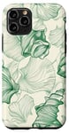 iPhone 11 Pro Green Seashell Pattern, Preppy Aesthetic, Cute Summer, Beach Case