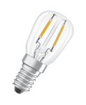 LED-lampa Star, Päron, klar, T26, E14, 1,3 W