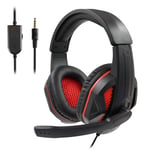 No LED Light Casque filaire avec micro pour téléphone portable, lumière LED, écouteur à basses profondes, lecteur de jeu, XBox, PS4, PC, ordinateur portable ""Nipseyteko