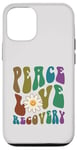 iPhone 12/12 Pro Groovy PEACE LOVE RECOVERY Therapy Clean Sober NA Nurse Case