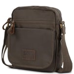 Lois - Man Bag - Men's Shoulder Bags - Man Bags for Men Crossbody Bag in Waterproof Material - Man Bags for Men Shoulder for Men with Adjustable Strap - Small Bag for Men. Mens Bags Shoulder, Brown