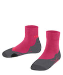 FALKE Unisex Kids TK2 Short K SSO Wool Thick Anti-Blister 1 Pair Hiking Socks, Red (Rose 8564), 9-11.5