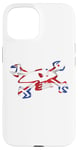 Coque pour iPhone 15 Guy Moto Martin Union Jack Logo