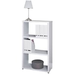 Topkit - tagère Florence 6502 |Étagère basse|Bibliothèque décorative | Blanc