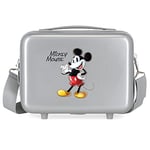 Disney 100 Mickey Joyful Trousse De Toilette Adaptable Gris 29x21x15 cms ABS Rigide 9.14L 0.63 kgs