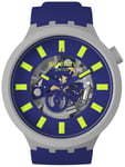 Swatch SB03M103 LIMY | Big Bold Bioceramic | Blue Strap Watch