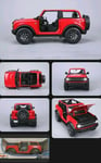 MAISTO 1:18 SCALE DIECAST MODEL 2021 FORD BRONCO BADLANDS JEEP - 4 X 4 CAR RED 