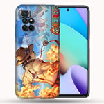 Coque pour Xiaomi Redmi 10 Manga One Piece Ace Color