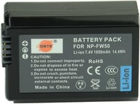 Batterie Li-ION NP-FW50 Rechargeable pour Sony Alpha NEX-3, NEX-3N, NEX-5, NEX-5R, NEX-5N, NEX-6, NEX-7, NEX-C3, NEX-F3, SLT-A33, SLT-A35, SLT-A37, SLT-A55V