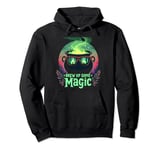 Halloween Brew Up Some Magic Cauldron Forest Pullover Hoodie