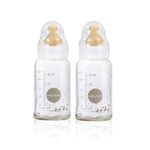 Nappflaska Glas 2-pack 120 ml - Hevea