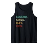 10 Years Old Legend Since May 2015 10th Birthday Tank Top