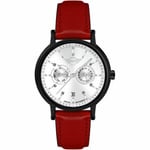 Montre Hommes en Cuir Mini Cooper BMW Swiss Made MI.2317M/55 Rouge Argent