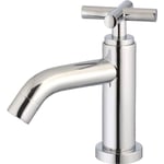 Croce robinet lave mains chrome eau froide - Chromé - Essebagno