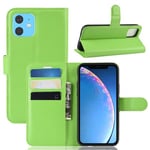 Iphone 11      Pu Wallet Case    [Green]