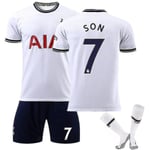 22-23 Tottenham Hemma No.10 Kane Son Fotbollströja Kit No.7 Kids 26(140-150CM)