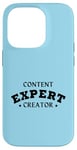 Coque pour iPhone 14 Pro CONTENU CREATOR EXPERT Influenceur drôle des médias sociaux Vlogger